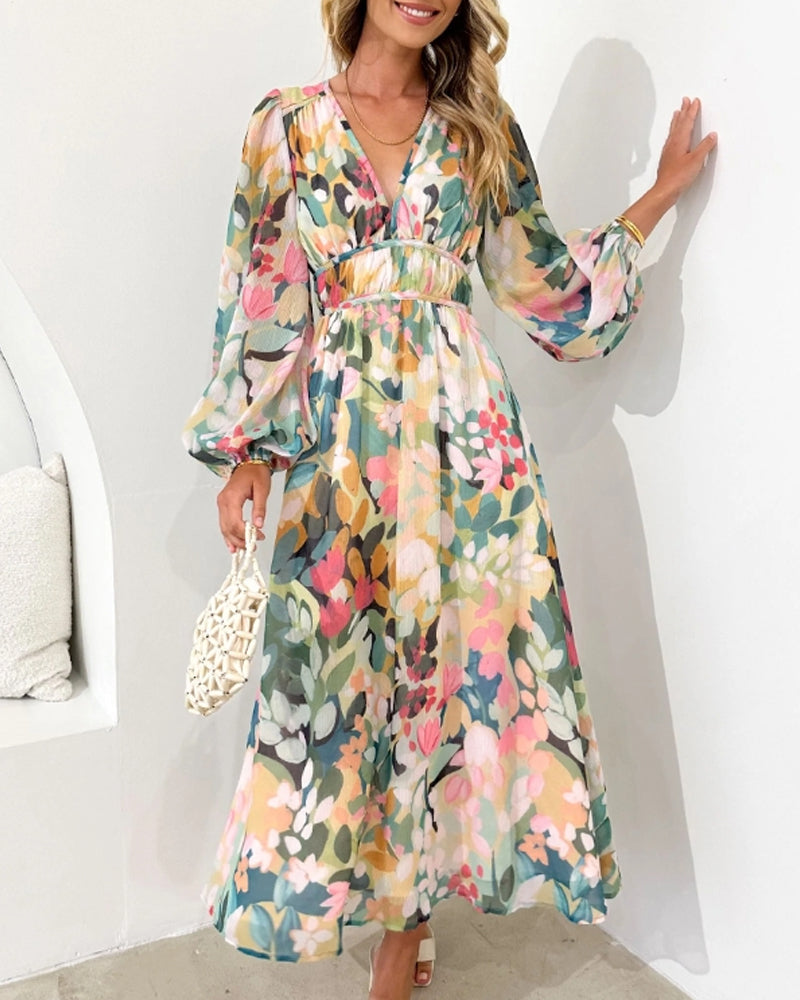 Sofie™ - Elegant Floral Dress