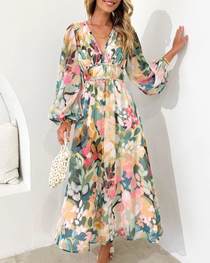 Sofie™ - Elegant Floral Dress