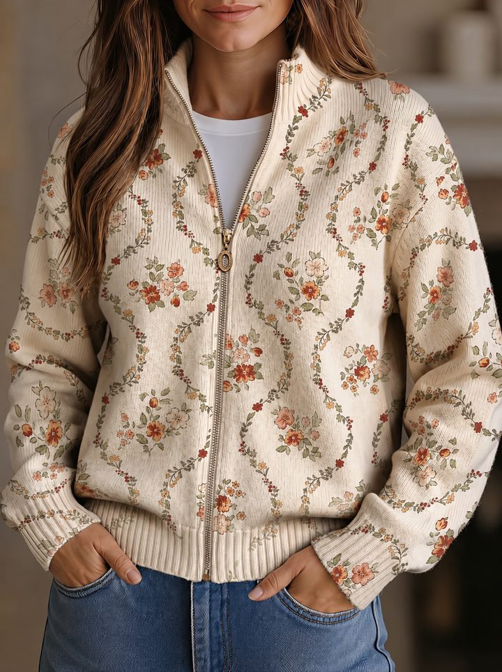 Persephone | Women's Floral-Patterned Cardigan