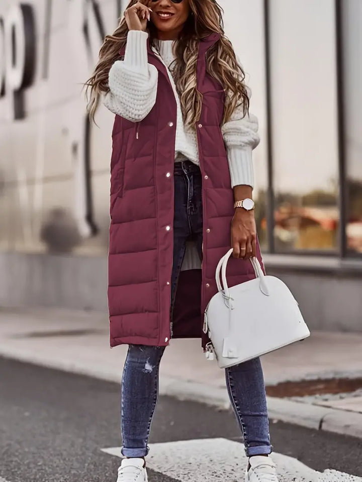 Marzia - Coat With Hood And Buttons On The Front