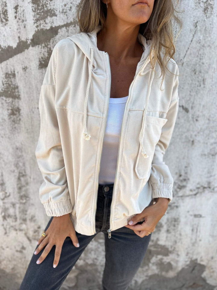 Concetta - Leisure jacket with hood and zipper