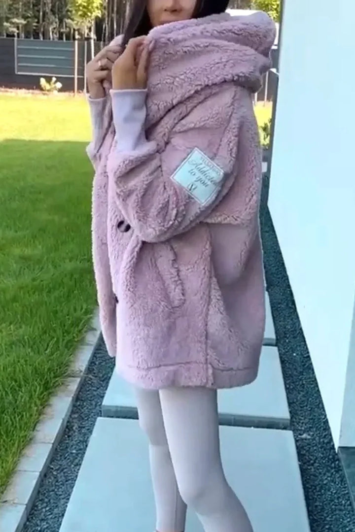 Sabrina - Women's Plush Hooded Jacket