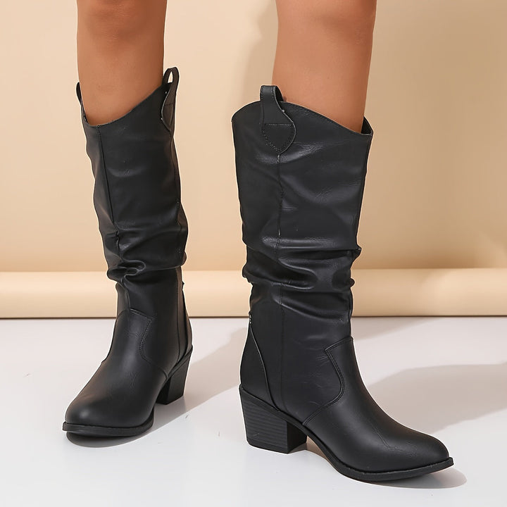 Galiene | Women’s Western Cowboy Boots for Wide Calves with a Low Heel