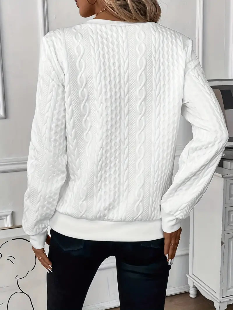 Chloe - Casual Long-Sleeved Zip-Up Sweatshirt