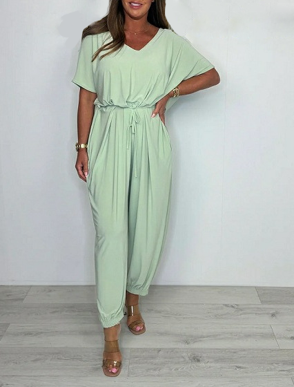 Cora™ - V-neck Tie-Strap Jumpsuit