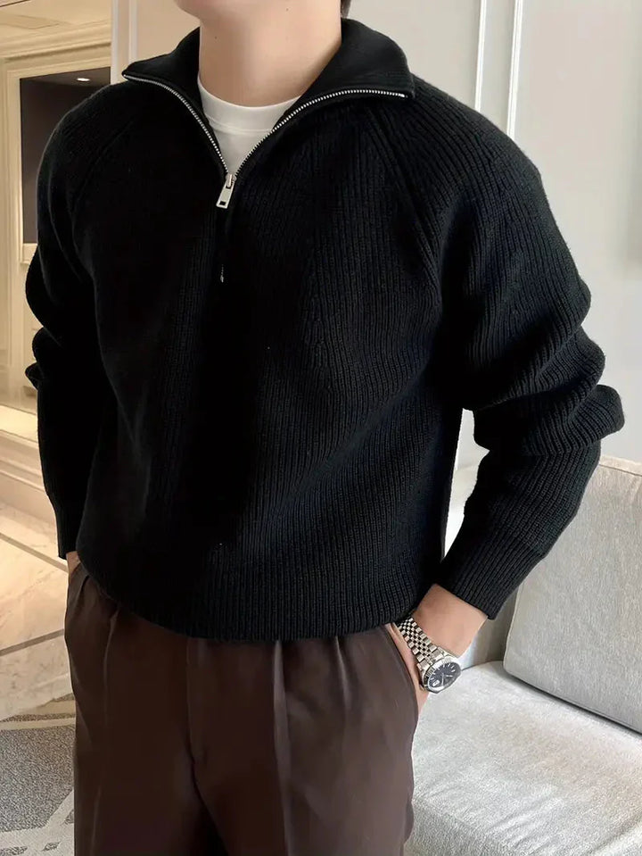 Brit & Boho™️ | Ethan Classic Knit Zipper