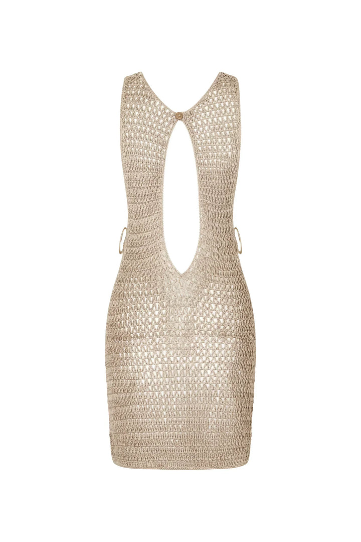 Kaia | Damen ärmelloses Mini-Kleid mit Cut-Out