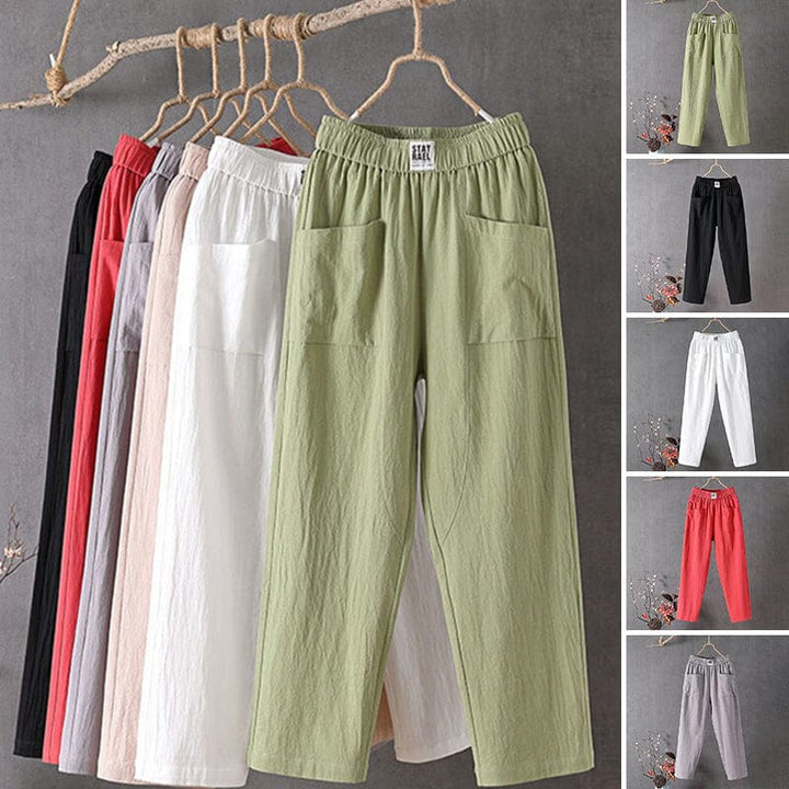 Olivia™ - Linen Blend Trousers