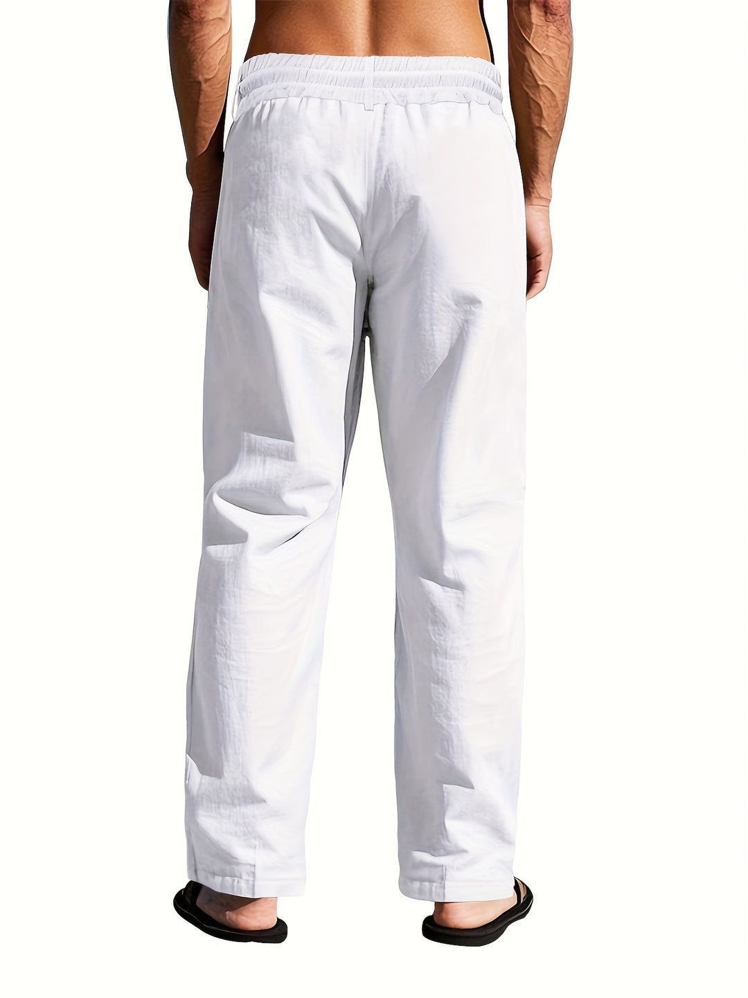 Larry - Drawstring Linen Trousers