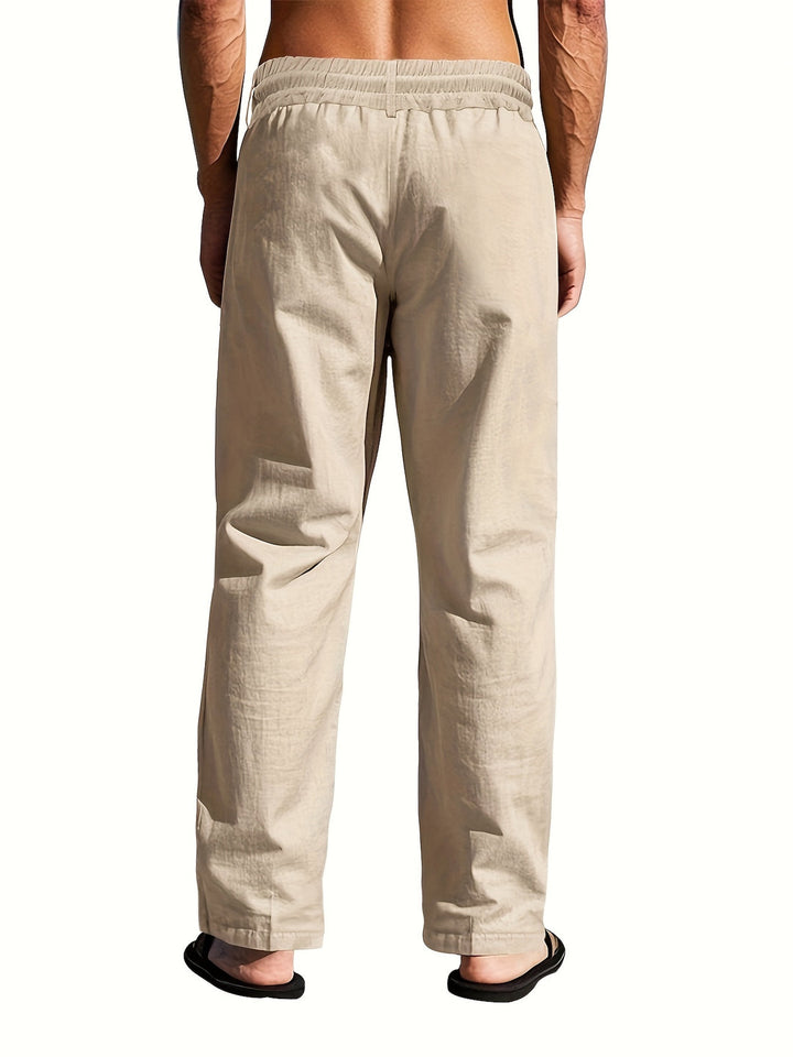 Larry - Drawstring Linen Trousers