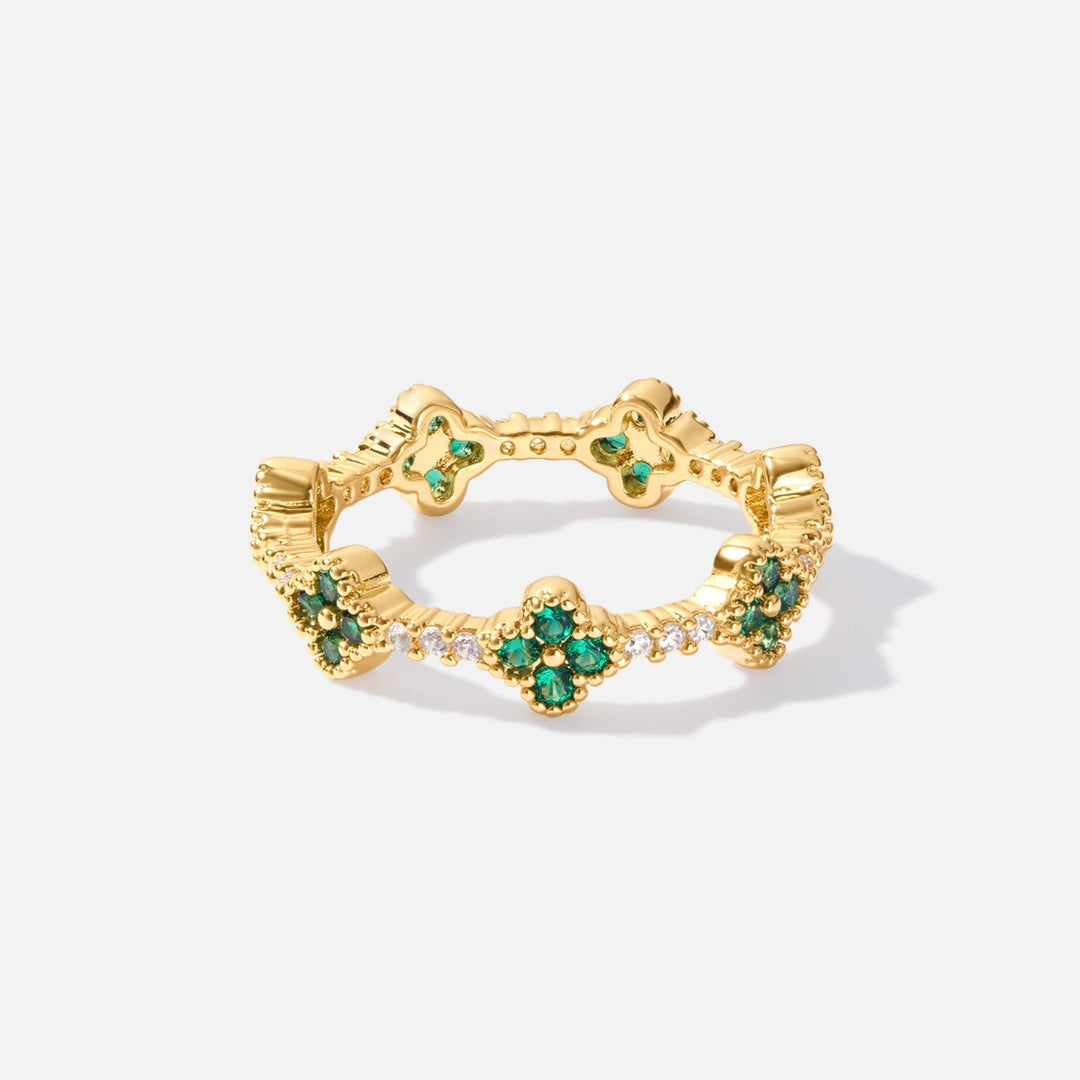 Marisol - Crystal Clover Ring