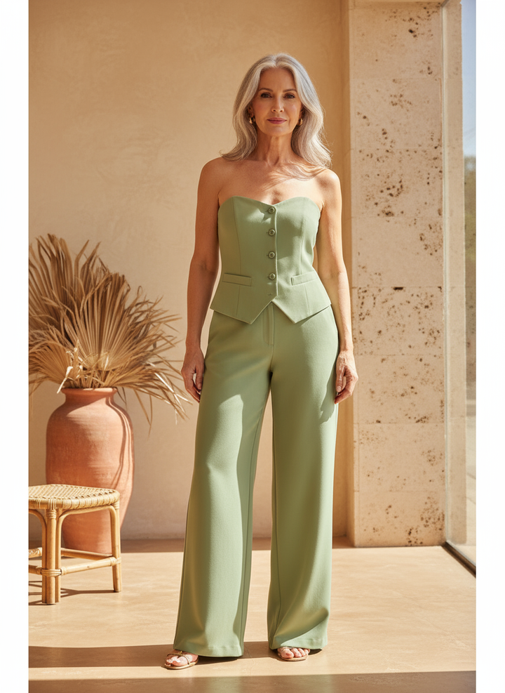 Bria - Strapless Two-Piece Button Set