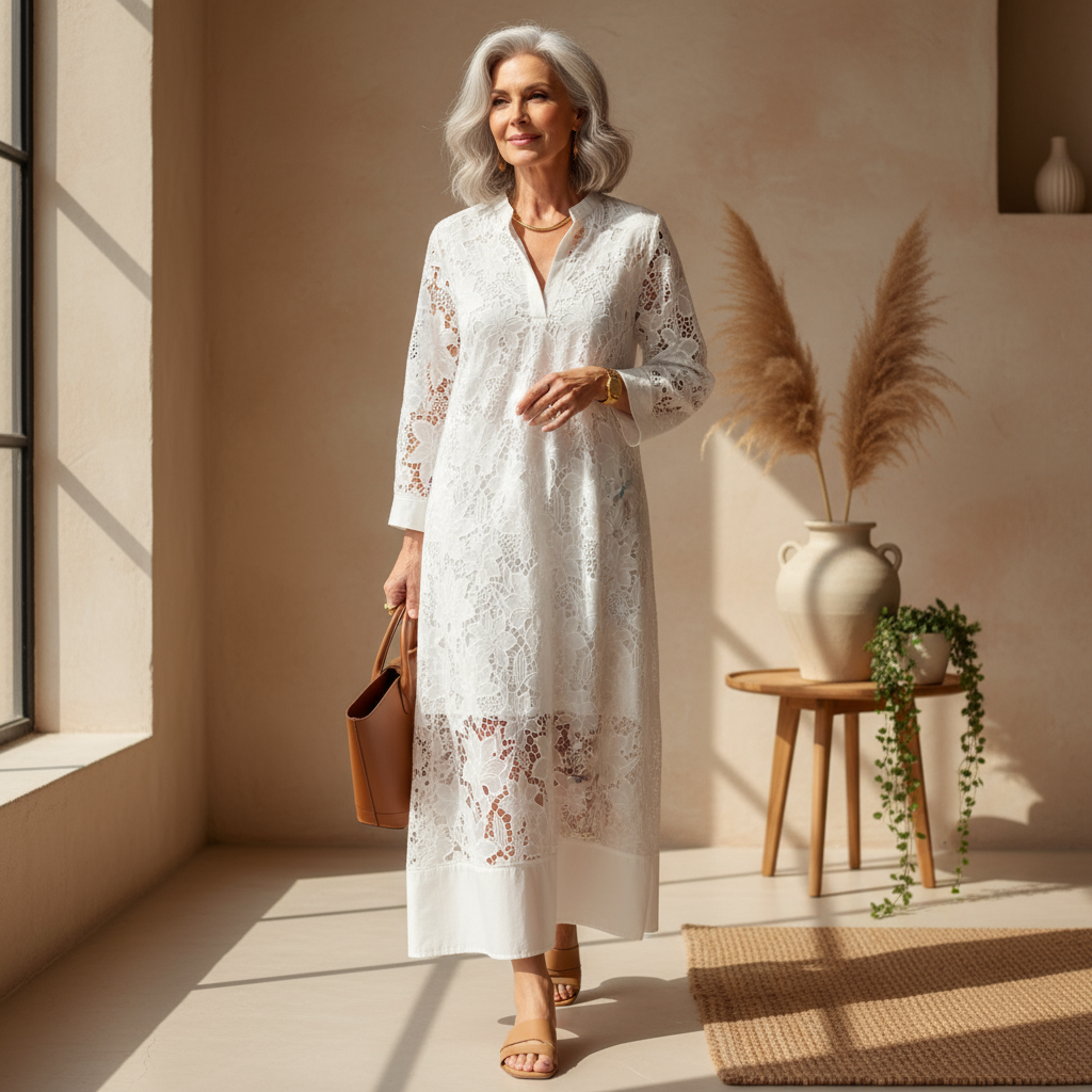 Nerisse - Comfortable lace dress