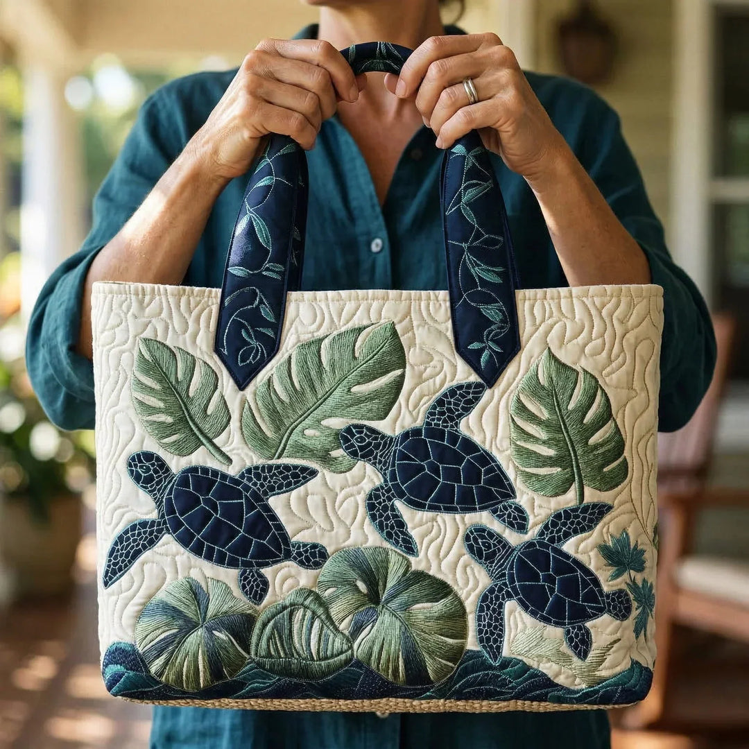 Handmade bag - Thanks to the sea turtle