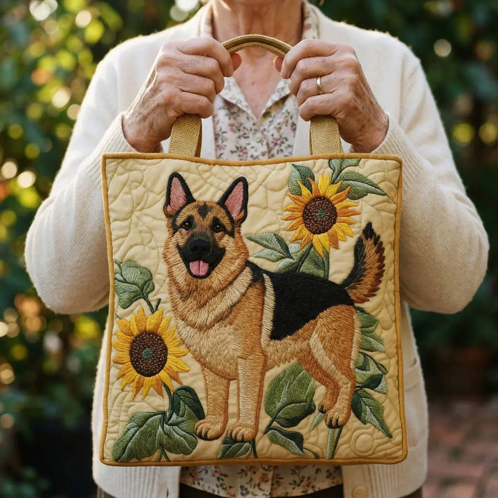 Handmade Bag - German Shepherd Floral