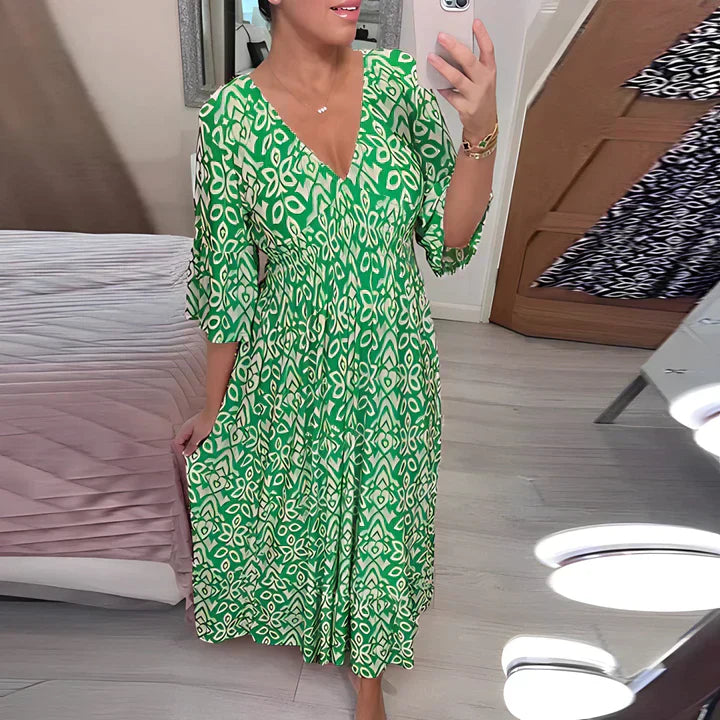 Frieda | Airy summer dress with V-neck