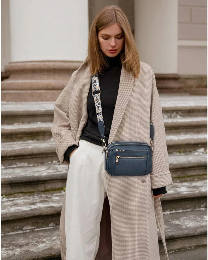 Nylah Shoulder Bag with Colorful Straps