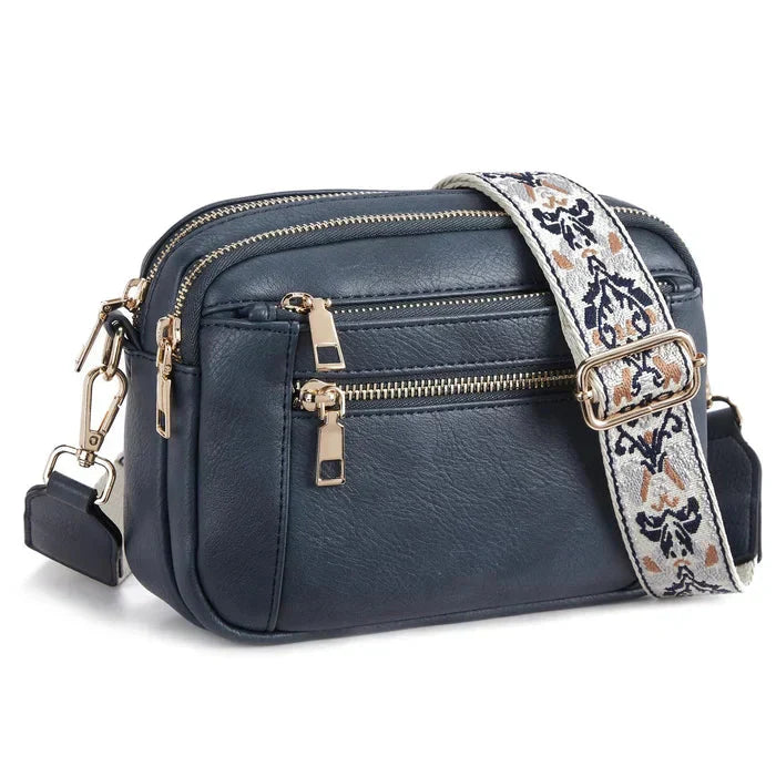 Nylah Shoulder Bag with Colorful Straps