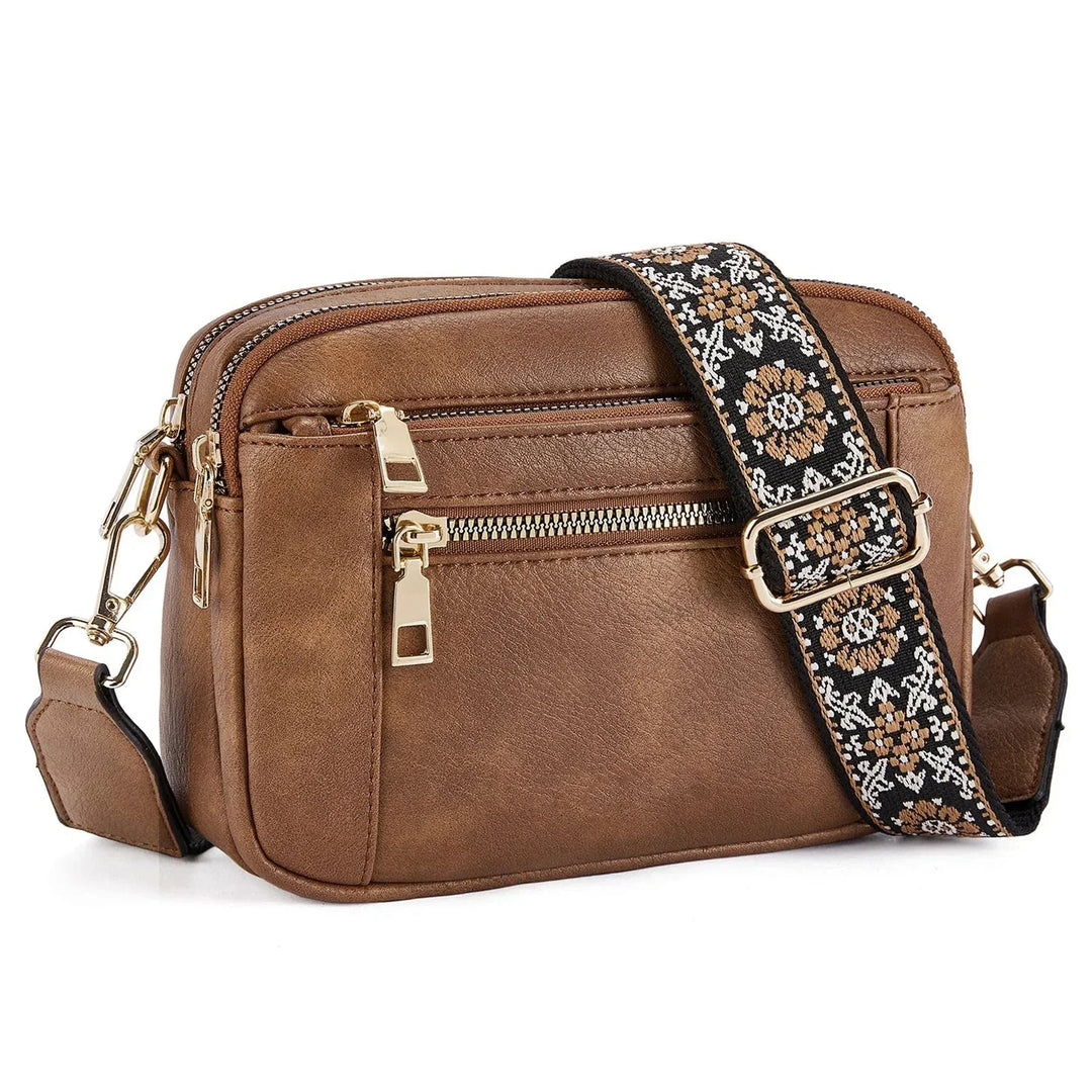 Nylah Shoulder Bag with Colorful Straps
