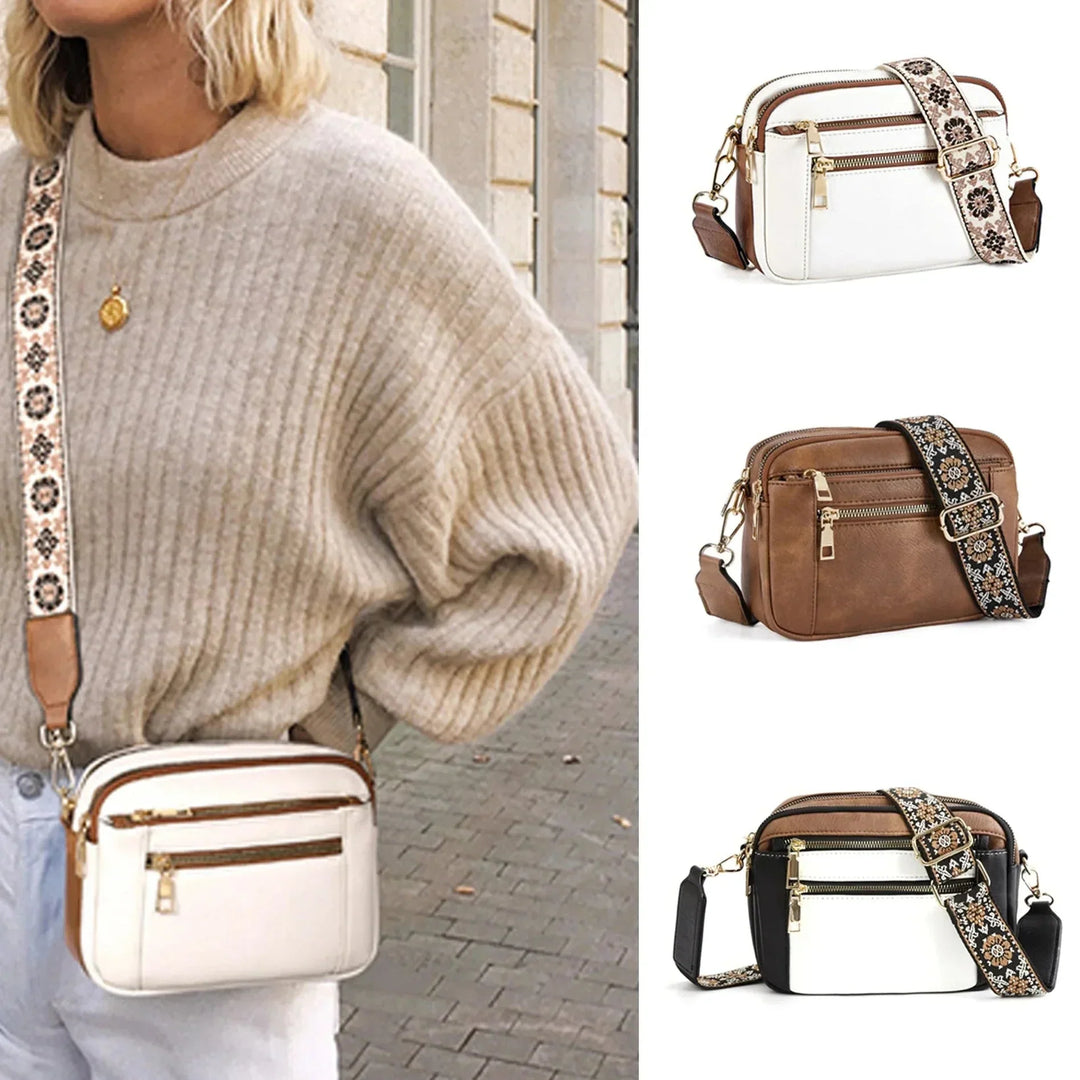 Nylah Shoulder Bag with Colorful Straps