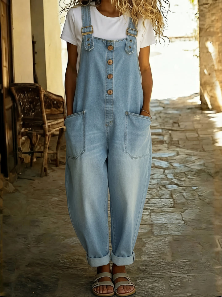 Rocio™ - Versatile Adjustable Buckle Denim Overalls