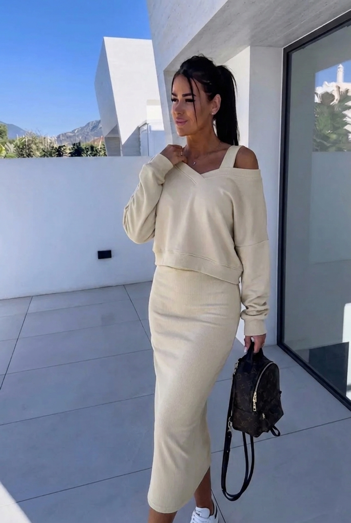 Andrea™ - Casual Sweatshirt and Dress Set