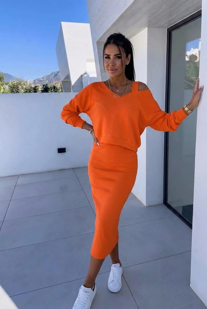 Andrea™ - Casual Sweatshirt and Dress Set