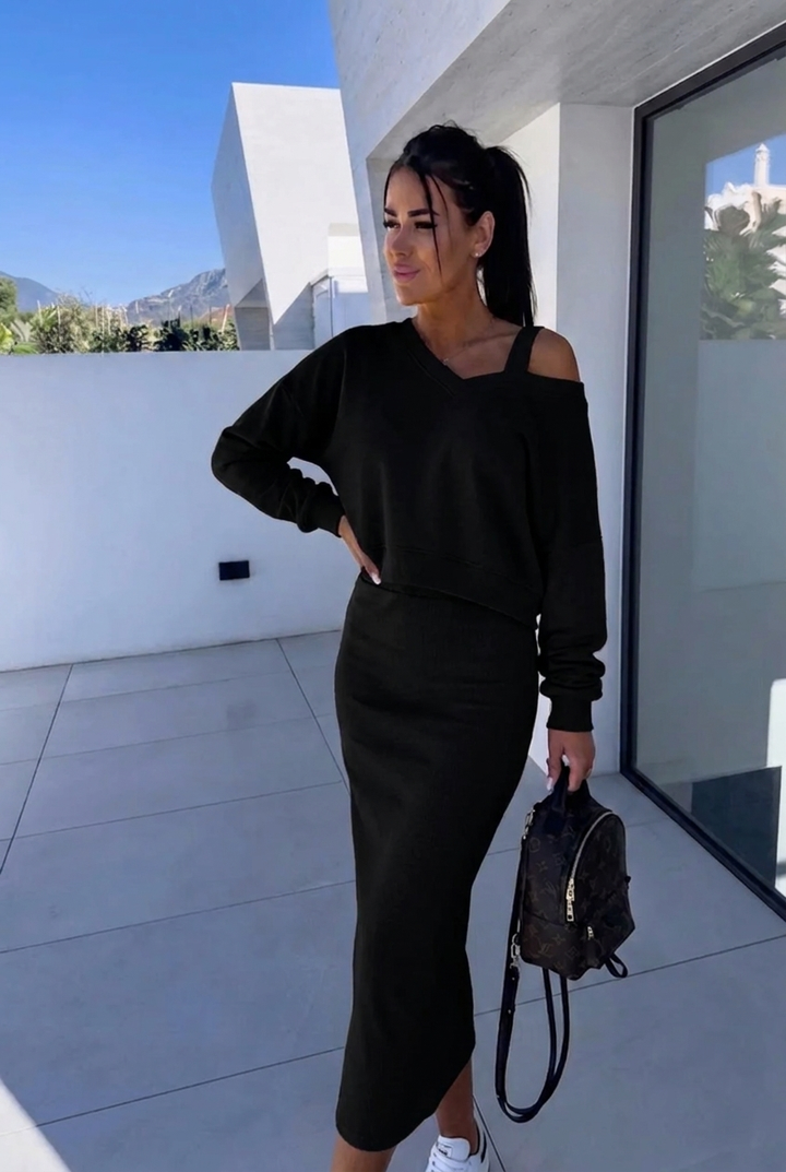 Andrea™ - Casual Sweatshirt and Dress Set