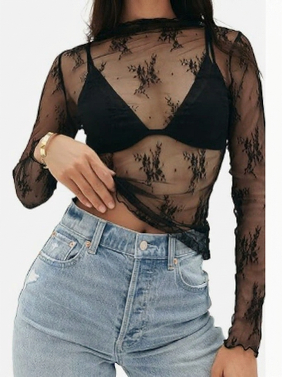 MARYAM™ - Solid Lace Bodice & Jumpsuit Ensemble with Pockets