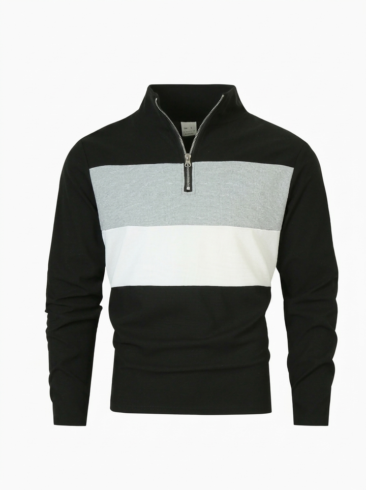 Brit & Boho™ | The Aspen Colorblock Quarter-Zip