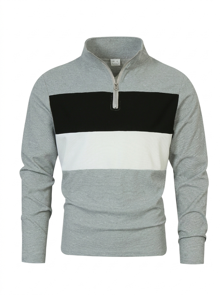 Brit & Boho™ | The Aspen Colorblock Quarter-Zip