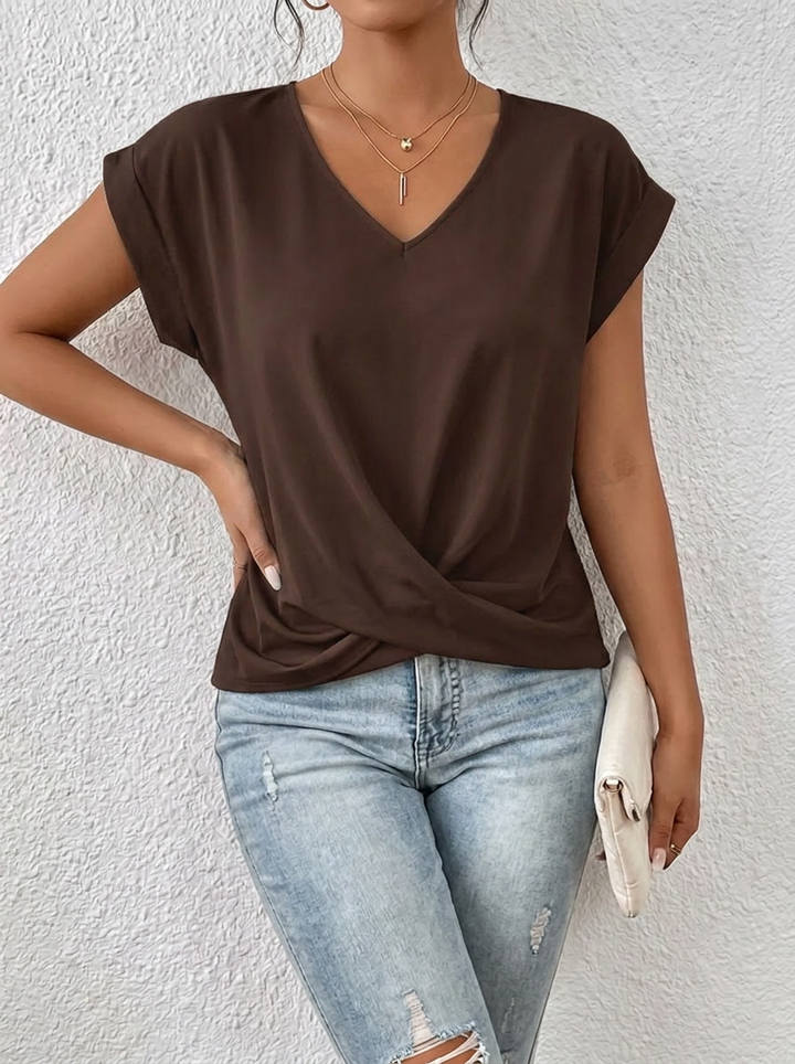 Sarah™ - Casual V-Neck T-Shirt