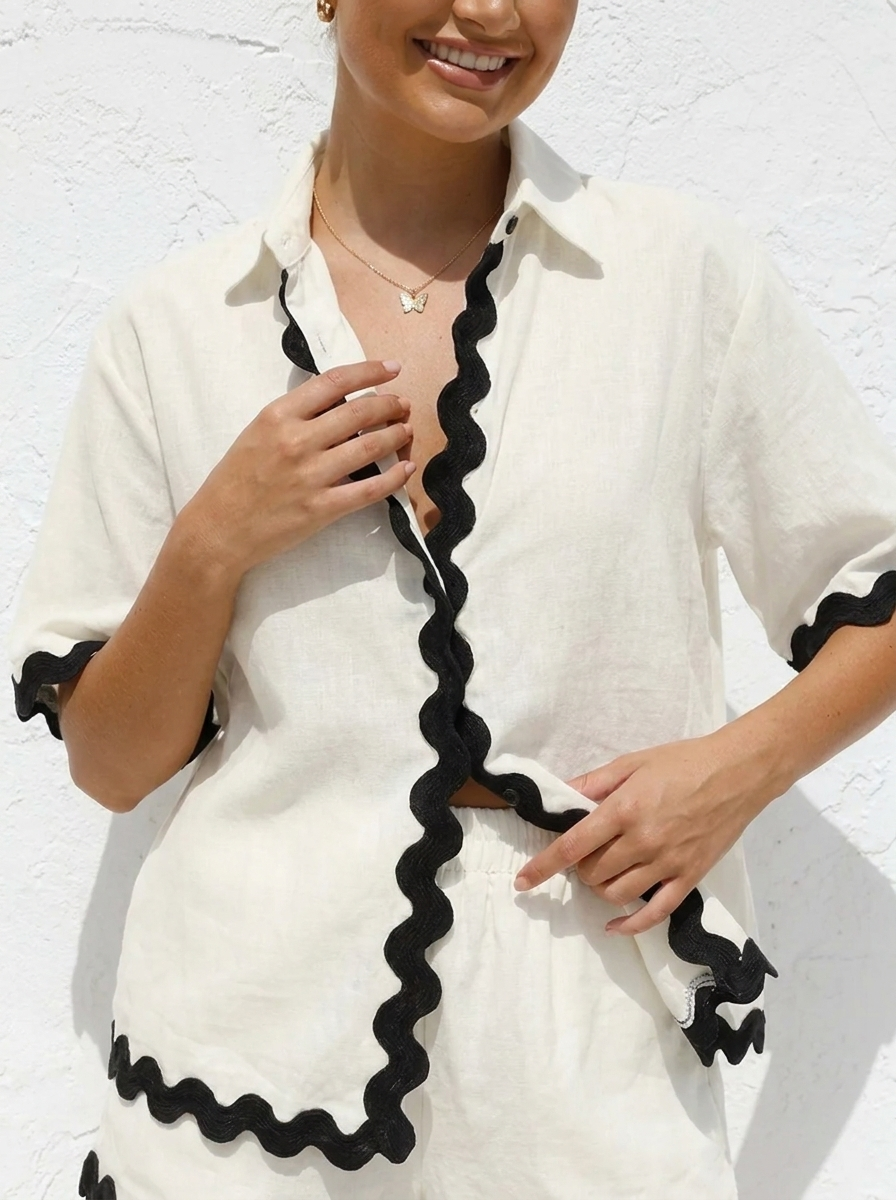 Color Block Sleeveless Top and Shorts Set for a perfect vacation look