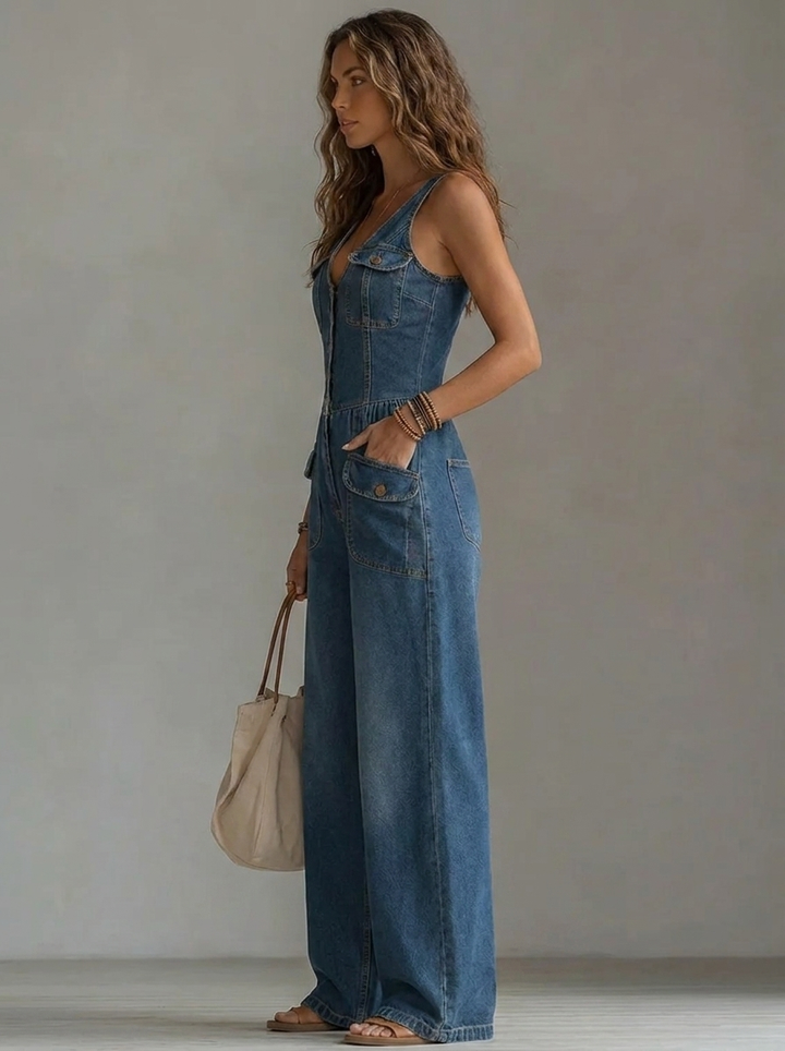 Casual Women's Wide-Leg Jumpsuit