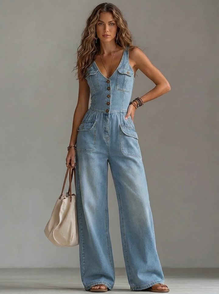 Casual Women's Wide-Leg Jumpsuit