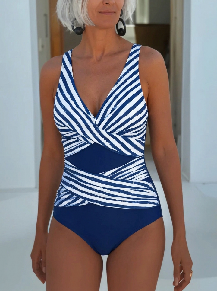 Serena | One-Piece V-Neck Vacation Swimsuit