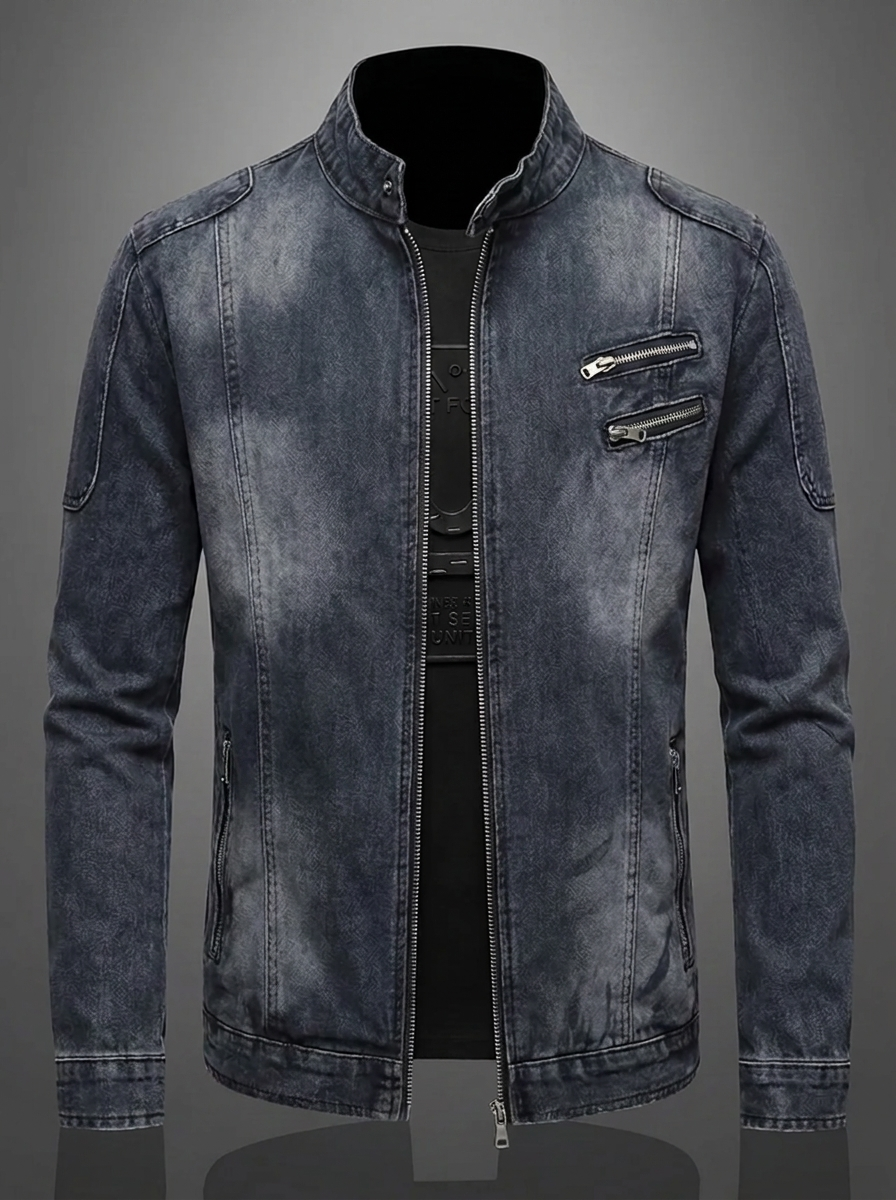 Men's Jacket with Zip and Pocket