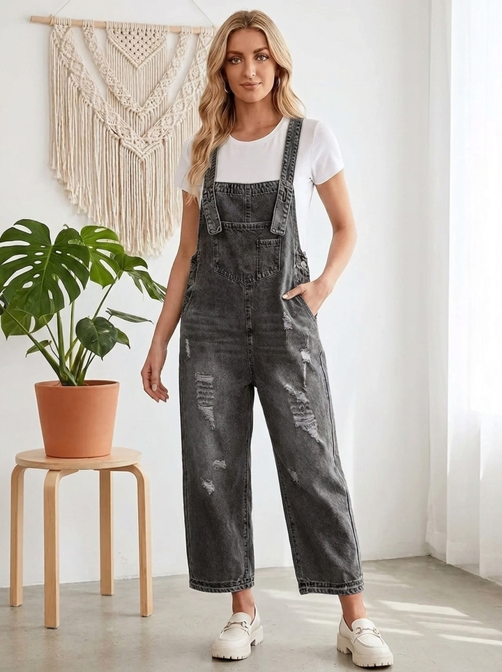 Aurevia | Vintage-look denim dungarees
