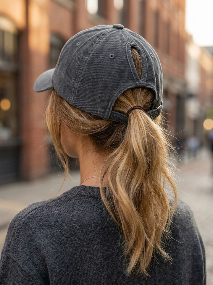 Ponytail baseball cap with UV protection
