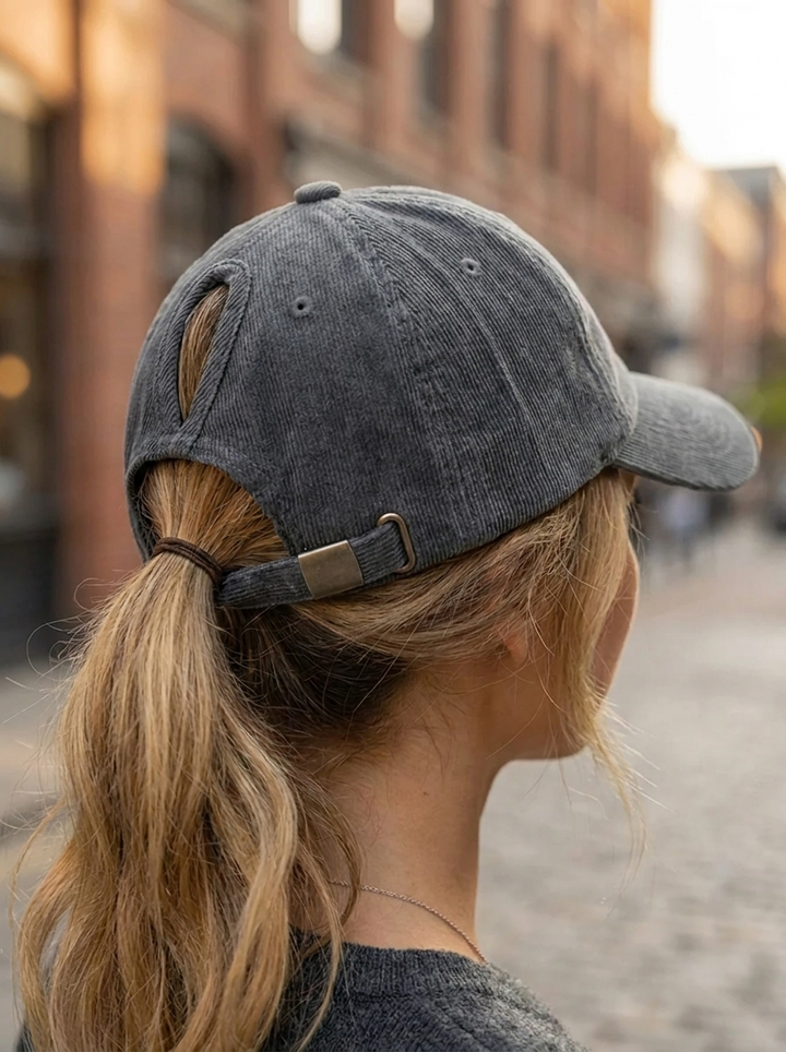 Ponytail baseball cap with UV protection