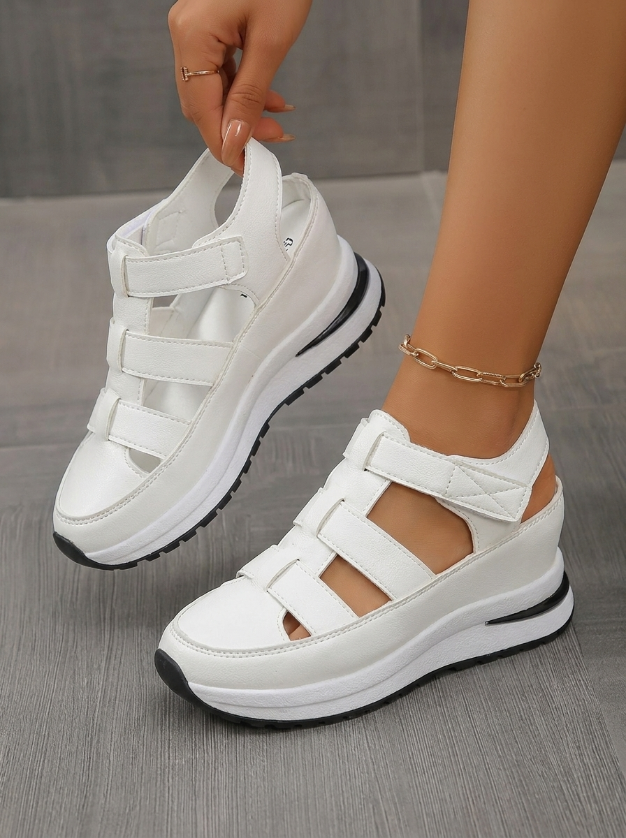 Lightweight Wedge Sandals with Side Zipper for Ultimate Comfort