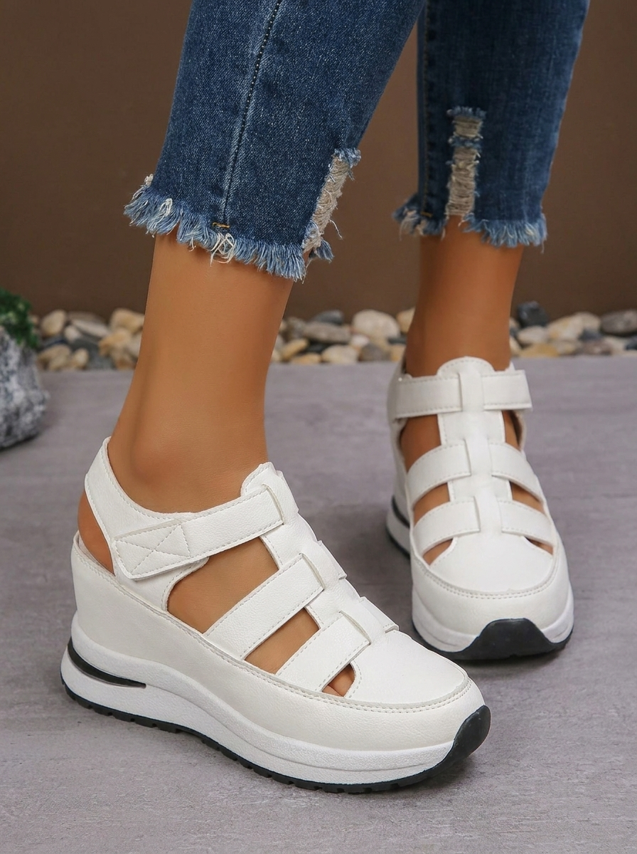 Lightweight Wedge Sandals with Side Zipper for Ultimate Comfort