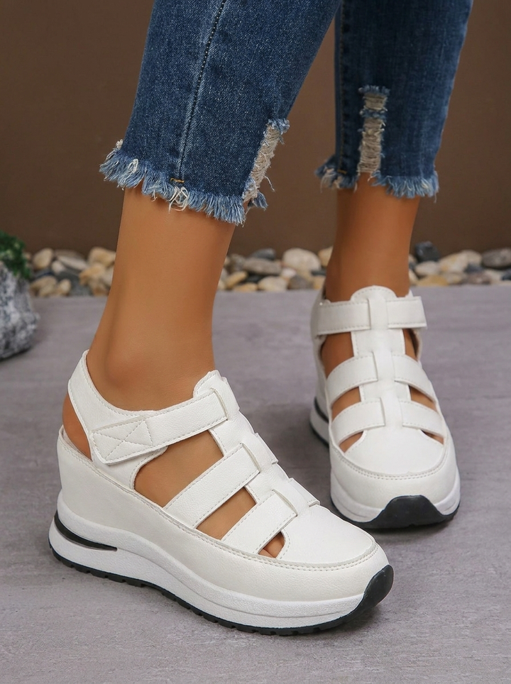 Lightweight Wedge Sandals with Side Zipper for Ultimate Comfort