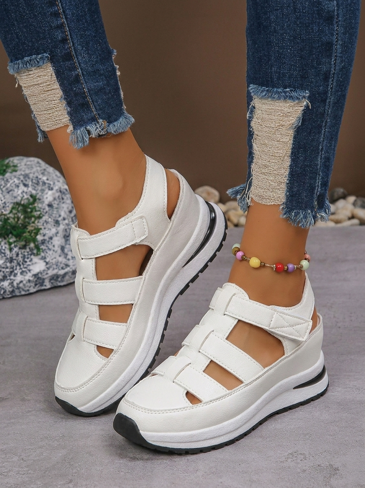 Lightweight Wedge Sandals with Side Zipper for Ultimate Comfort