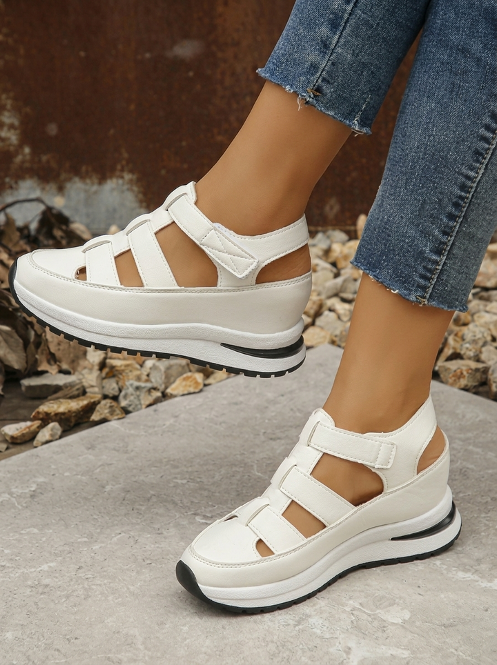Lightweight Wedge Sandals with Side Zipper for Ultimate Comfort