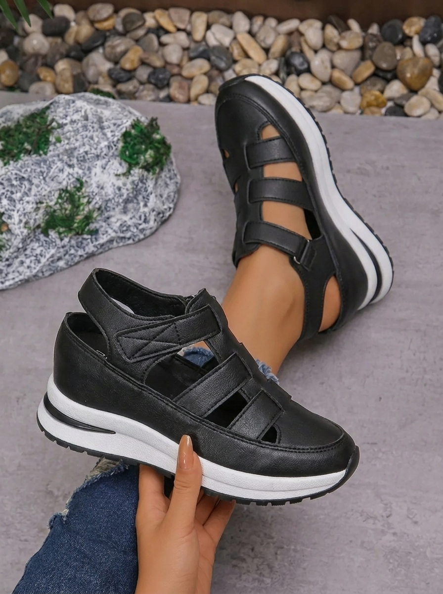 Lightweight Wedge Sandals with Side Zipper for Ultimate Comfort