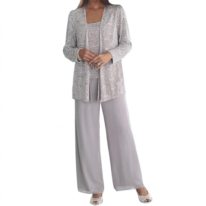 Women’s long-sleeve sequin set