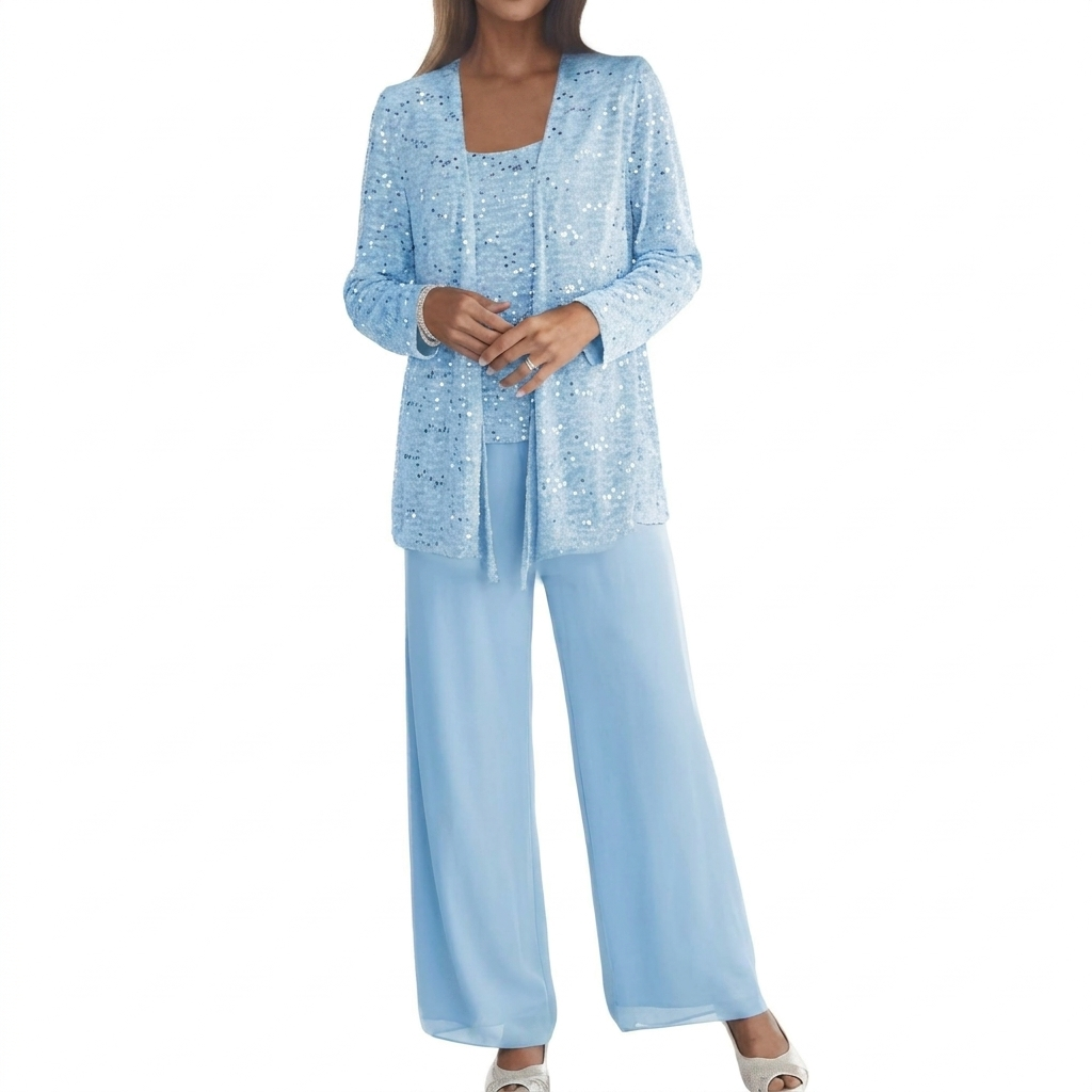 Women’s long-sleeve sequin set