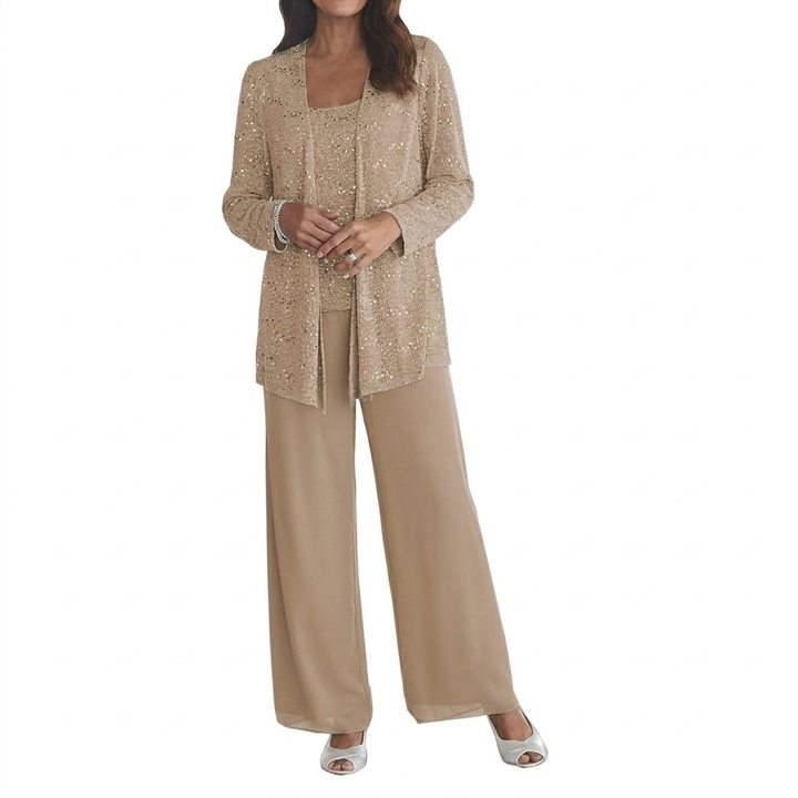 Women’s long-sleeve sequin set