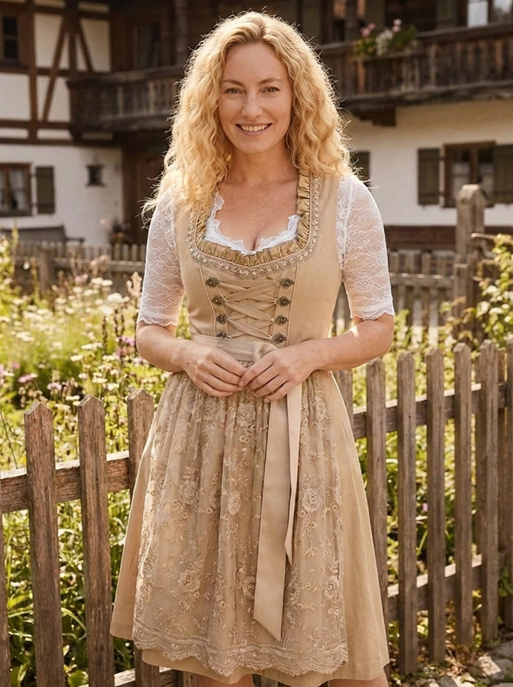 Women’s dirndl dress with lacing